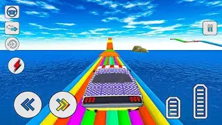 Impossible Car Stunts on Track - Crazy GT Sports Car Racing #4 - Gameplay Android