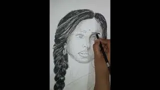 Bengali girl drawing#