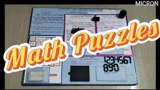 Math Puzzles || 6X6 Sudoku || 3D Puzzles For Math Fair || Topology Puzzle || Number Lock Puzzle