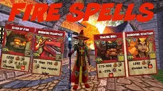 Wizard101: All Fire Spells Level 1-130 (2019)