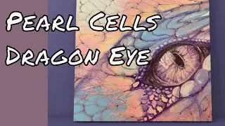 Dragon eye Pearl Cell Fluid Art Acrylic Painting- Easy Pearl Cell Recipe