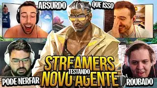 STREAMERS TESTAM NOVO AGENTE DO VAVA (TEJO)!!! TCK mostra o novo PASSE DE BATALHA!!!