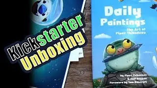 Unboxing of Kickstarter reward for Daily Paintings The Art of Piper Thibodeau