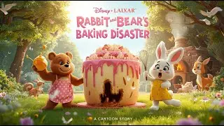 Rabbit & Bear's Baking Disaster |Animated Cartoon Story for Children |Read Aloud Cartoon Story