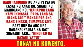 Tinanong ko kung kailan ang kasal. Tumingin sa akin ang manugang ko at sinabing...