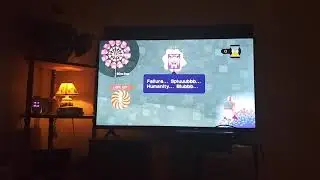 Katamari Forever failure text (before the minigame)