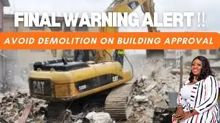 LAGOS STATE GOVERNMENT ISSUES FINAL WARNING TO ALL WITHOUT BUILDING APPROVAL