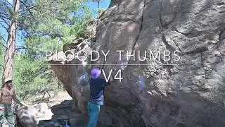 BLOODY THUMBS V4 | Alderfer / Three Sisters Park, Colorado