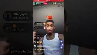 NLE choppa Live on TikTok trying the NPC trend