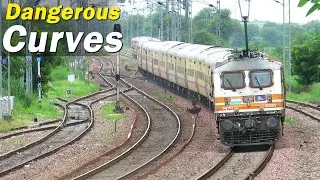 Dangerous Curves | Trains curving at Full Speed | Indian Railways | Part 2