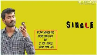 #VIP #SINGLE #VIP VIP--🔥HAPPY SINGLE'S DAY🔥--👬SINGLE FOREVER👬--WHATAPP STATUS SONG|MS_CREATION|