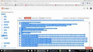 How to make a blank template template in blogger