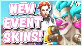 Overwatch - NEW CLOWN JUNKRAT & SCIENTIST MOIRA SKINS