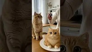 Cat Thought the Cake Was a Real Cat & Freaks Out Hilariously #cats #funny #pets