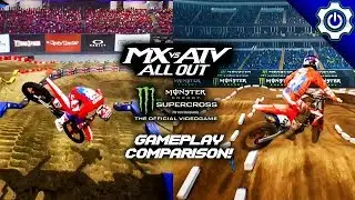 Gameplay Comparison - MX vs ATV All Out | Monster Energy Supercross