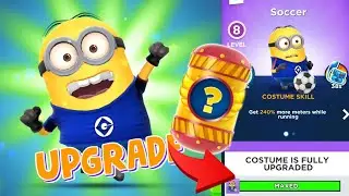 Minion Rush SOCCER LEVEL MAXED Upgrade Costume Expert Prize Pod Rewards Claim in minions game