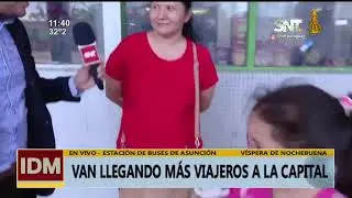 Movimiento intenso en la Estación de Buses de Asunción