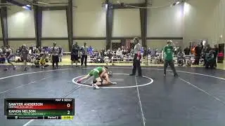 12U 92 Sawyer Anderson Heritage Outlaw WC Vs Kanon Nelson Collins Hill Youth Wrestling C
