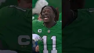 A.J. Brown really threw away Tanner McKee's Touchdown Ball 😂🤣 #Eagles #NFL