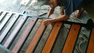 proses pembuatan pagar minimalis lisplang dengan baut bak truk