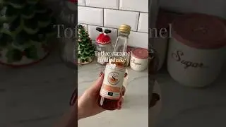 Toffee caramel milkshake 🤍#christmas #milkshake