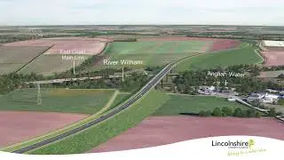 Virtual fly through of our Grantham Relief Road project, moving the A52 out of Grantham.