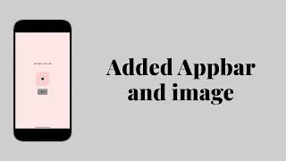 Adding Image and AppBar in the dice roller app.