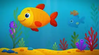 Fish Lullaby for Babies to Go to Sleep | Calming Undersea Animation | Bedtime Music for Toddlers