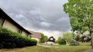 Storm front moving over downriver MI 8/2/17 4k UHD