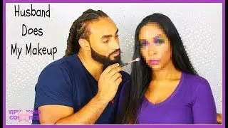 HUSBAND DOES MY MAKEUP CHALLENGE | TIFFANYANDCOSMETICS