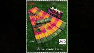 Grab Your Arani Checks Butta Saree!! #20