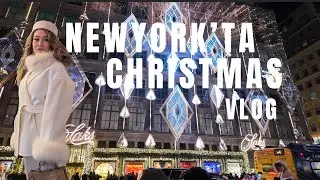 🎄 Christmas in New York | 5th Ave Walk, Luxury Windows, Rockefeller & Bryant Park