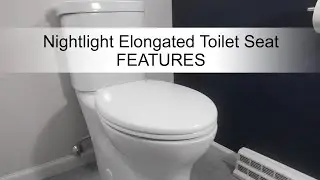 Home + Solutions Elongated Nightlight Toilet Seat Features