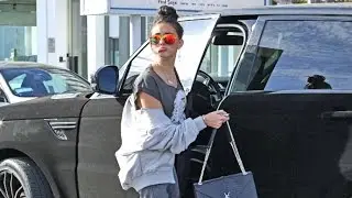 Madison Beer Bummed Out At Fred Segal After Her Velvet Range Rover Was Rear-Ended