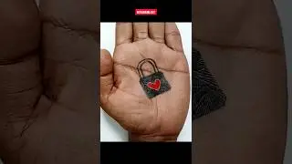 How to make lock tattoo ✨✨ #lock #tattoo #viral #shorts