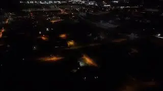 Wharton Texas  Night drone flight