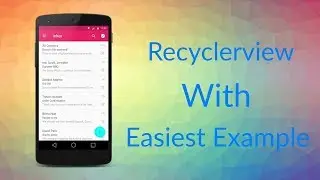 Android – RecyclerView Example