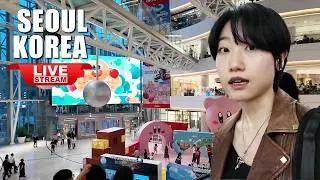 Live Korea Travel 🔴 Walking Tour Seoul | Seoul Times Square:Korean Food Street | Korea Tour Vlog