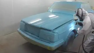 Spraying Volvo with the Maxi-Miser HVLP Electric Painting System - Paint China Test Girls