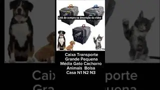 Caixa Transporte Grande Pequena M&eacute;dia Gato Cachorro Animais Pet C&atilde;es Bolsa Casa N1 N2 N3
