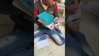 Leather handmade stetting