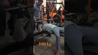 Bench press 100kg 👿 | #motivation #desiboygym #desifitness #desi #system #motivationalsong