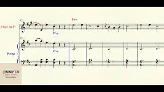 Johannes Brahms's Scherzo and Trio For Horn Solo