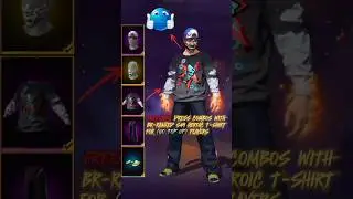 FREESTYLE DRESS COMBOS WITH BR-RANKED S49 T SHIRT NO TOP UP #freefire #shortsfeed #exzofx18 #shorts