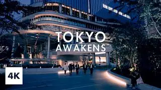 Dusk at TAKANAWA GATEWAY CITY – A City Awakening | 4K Relaxing Urban Sounds【May 28, 2025】