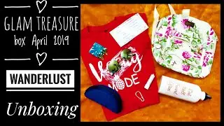 Glam Treasure Box April 2019 |CHOOSE YOUR SUNGLASSES |Wanderlust Edition |Unboxing and Review