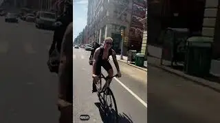 Rachel rides Cinelli to work 💫