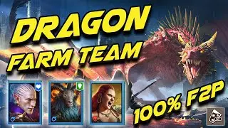 FARM DRAGON F2P FARMABLE TEAM | 3 MAN DRAGON'S LAIR | RAID SHADOW LEGENDS
