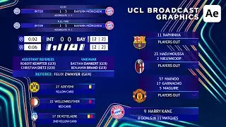 Champions League Broadcast Graphics - After Effects Templates