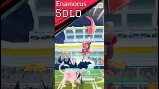 Solo New Enamorus Raid in #pokemongo #shorts